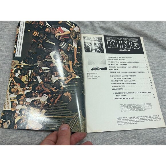 Martin Luther King Memorial Collector's Edition Magazine  Paperback - Picture 2 of 9